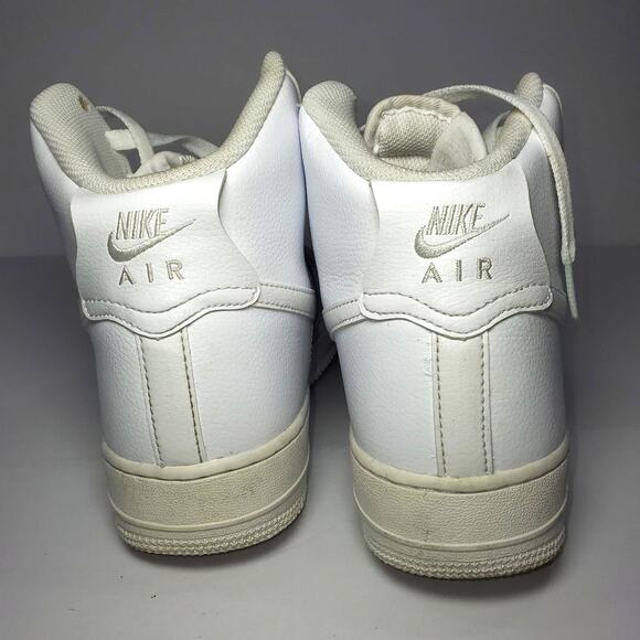 Nike Air Force 1 High Tops White Size 8 - Classic Style & Supreme Comfort! - Picture 5 of 8